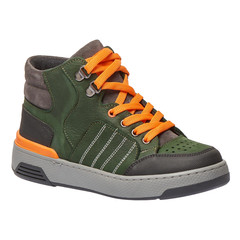 Дитячі демісезонні черевики Theo Leo зеленого кольору, Колір: хакі, Розмір: 32