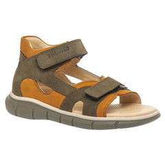 Босоніжки для хлопчиків Theo Leo хакі кольору, Колір: хакі, Розмір: 26
