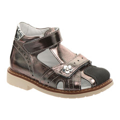 Босоніжки для дівчаток Theo Leo бронзового кольору (LEO-2748 COLOR), Колір: бронзовий, Розмір: 22