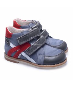 Черевики для хлопчиків Theo Leo сірого кольору, Колір: сірий, Розмір: 18