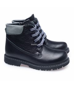 Черевики для хлопчиків Theo Leo чорного кольору, Колір: чорний, Розмір: 22