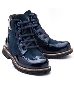 Ботинки для девочек Theo Leo темно-синего цвета, Цвет: т.синій, Размер: 21