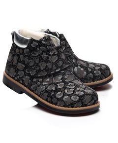 Ботинки для девочек 995, Цвет: чорний/леопард, Размер: 21