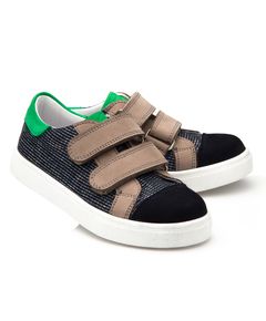 Мокасини для хлопчиків Theo Leo різнокольорові, Колір: чорний/капучіно, Розмір: 22