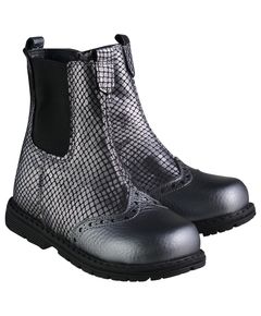 Черевики для дівчаток Theo Leo сірого кольору, Колір: сріблястий/сірий, Розмір: 25