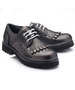 Туфлі для дівчаток Theo Leo сірого кольору, Колір: сірий, Розмір: 37