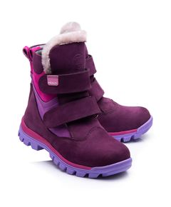 Зимові черевики для дівчаток Theo Leo фіолетового кольору, Колір: фіолетовий, Розмір: 21