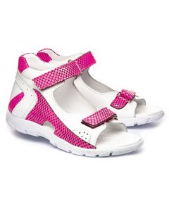 Босоніжки для дівчаток Theo Leo білого та рожевого кольорів, Колір: білий/рожевий, Розмір: 24