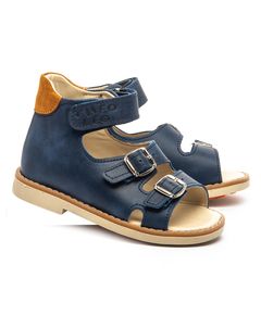 Босоножки для мальчиков Theo Leo синего цвета, Цвет: синій, Размер: 34