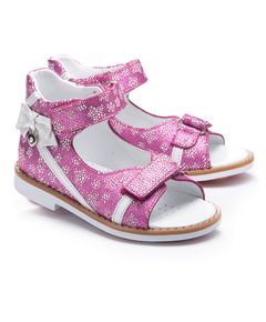 Босоніжки для дівчаток Theo Leo рожевого кольору, Колір: рожевий, Розмір: 23