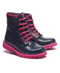 Черевики для дівчат Theo Leo синього кольору, Колір: синій/рожевий, Розмір: 22