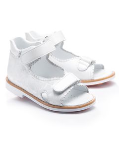 Босоніжки для дівчаток Theo Leo білого кольору, Колір: білий, Розмір: 24