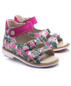 Босоніжки для дівчаток Theo Leo з кавунами, Колір: зелений/рожевий, Розмір: 21