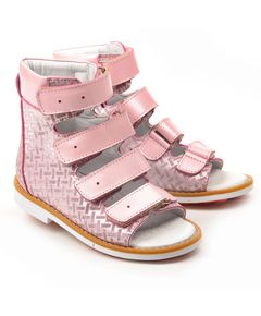 Ортопедичні босоніжки для дівчаток Theo Leo рожевого кольору, Колір: рожевий, Розмір: 26