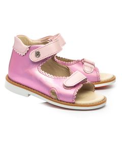 Босоніжки для дівчаток Theo Leo рожевого кольору, Колір: рожевий, Розмір: 23