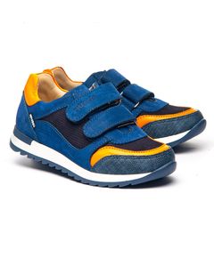 Кросівки для хлопчиків 1317, Колір: синій/помаранчевий, Розмір: 40