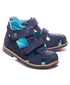 Босоніжки для хлопчиків Theo Leo темно-синього кольору, Колір: т.синій, Розмір: 31