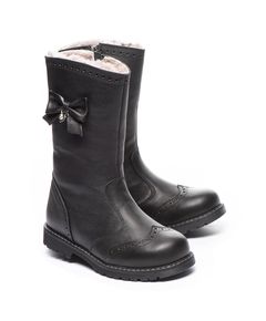 Зимові чоботи для дівчаток Theo Leo чорного кольору, Колір: чорний, Розмір: 39