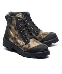 Ботинки для девочек Theo Leo черного и золотого цветов, Цвет: золотий, Размер: 40