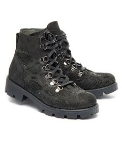 Черевики для дівчат Theo Leo чорного кольору, Колір: чорний/змія, Розмір: 33