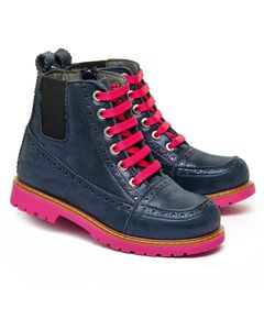 Черевики для дівчат Theo Leo синього кольорів, Колір: синій/рожевий, Розмір: 21