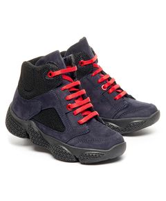 Черевики для хлопчиків Theo Leo синього кольору, Колір: синій/червоний, Розмір: 23