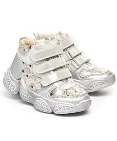 Черевики для дівчат Theo Leo білого кольору, Колір: білий перламутровий, Розмір: 21