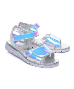 Сандалі для дівчаток Theo Leo срібного кольору, Колір: срібний, Розмір: 26