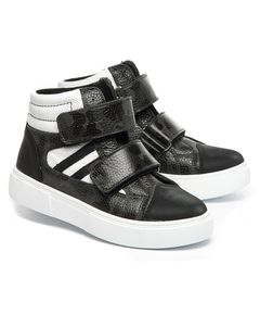 Черевики для хлопчиків Theo Leo мікс кольорів, Колір: чорний камуфляж/білий, Розмір: 27