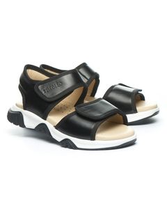 Босоніжки для хлопчиків Theo Leo чорного кольору, Колір: чорний, Розмір: 26