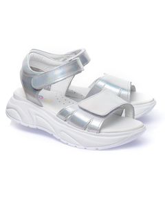 Сандалі для дівчаток Theo Leo срібного кольору, Колір: срібний, Розмір: 31