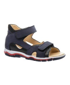 Босоніжки для хлопчиків Theo Leo темно-синього кольору, Колір: т.синій/чорний, Розмір: 26