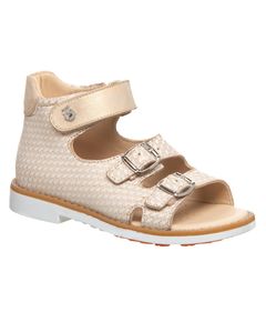 Босоніжки для дівчаток Theo Leo бежевого кольору, Колір: бежевий, Розмір: 21