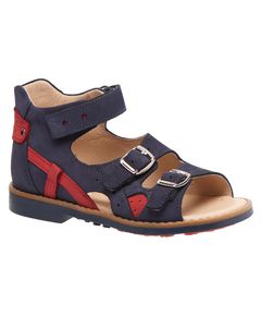 Босоніжки для хлопчика Theo Leo темно-синього кольору, Колір: т.синій/червоний, Розмір: 24