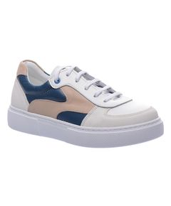 Кеди дитячі Theo Leo білого, синього та бежевого кольорів, Колір: білий/синій/бежевий, Розмір: 31