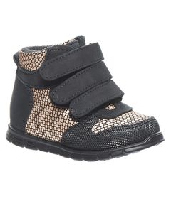 Черевики профілактичні Theo Leo чорного та золотого кольорів, Колір: чорний/золотий, Розмір: 19