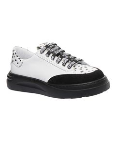 Кеди для дівчаток  Theo Leo біло-чорні, Колір: білий/прінт леопард, Розмір: 34