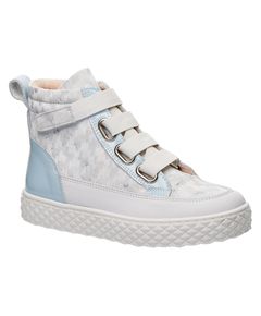 Черевики для дівчат Theo Leo білого та блакитного кольорів, Колір: білий/блакитний, Розмір: 34