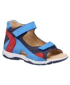 Босоніжки для хлопчиків Theo Leo синього кольору, Колір: синій/червоний, Розмір: 27