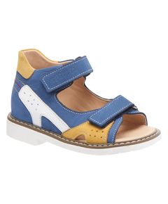 Босоніжки для хлопчиків Theo Leo синього кольору, Колір: синій/жовтий, Розмір: 23