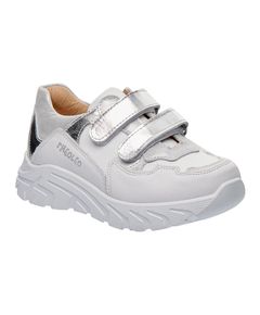 Кросівки для дівчаток Theo Leo білого кольору, Колір: білий/срібний, Розмір: 26