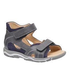 Босоніжки для хлопчиків Theo Leo синього і сірого кольорів, Колір: сірий/т.сірий, Розмір: 28