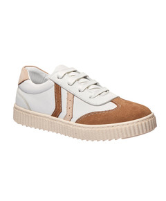 Кеди Theo Leo білого та бежевого кольорів, Колір: білий/бежевий, Розмір: 37