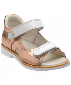 Босоніжки профілактичні для дівчинки Theo Leo золотого кольору, Колір: золотий, Розмір: 23