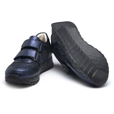 Кросівки для дівчаток Theo Leo темно-синього кольору, Колір: т.синій, Розмір: 27, зображення 3