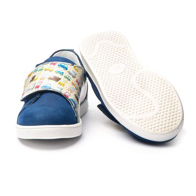 Мокасини для хлопчиків Theo Leo синього кольору, Колір: синій /мікс, Розмір: 21, зображення 3