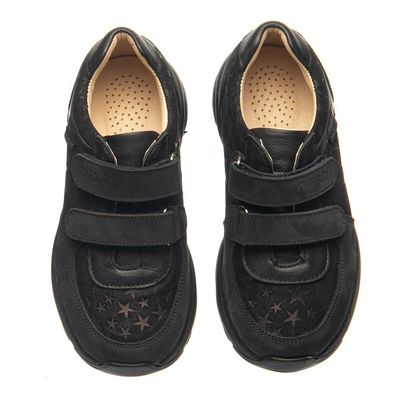Кросівки для дівчаток Theo Leo чорного кольору, Колір: чорний, Розмір: 26, зображення 3