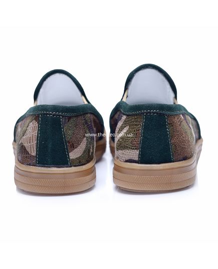 Слипоны для мальчиков Theo Leo зеленого цвета, Цвет: зелений мікс, Размер: 30, изображение 4