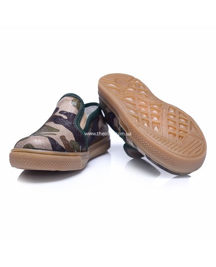 Сліпони для хлопчиків Theo Leo зеленого кольору, Колір: зелений мікс, Розмір: 21, зображення 3