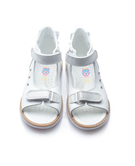 Босоніжки для дівчаток Theo Leo білого кольору, Колір: білий, Розмір: 26, зображення 3